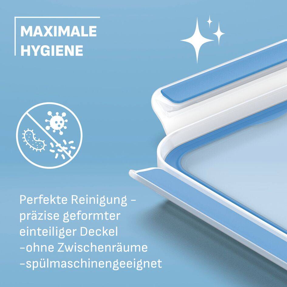 Emsa Clip & Close Frischhaltedosen 4-teiliges Set 0,2L N10337