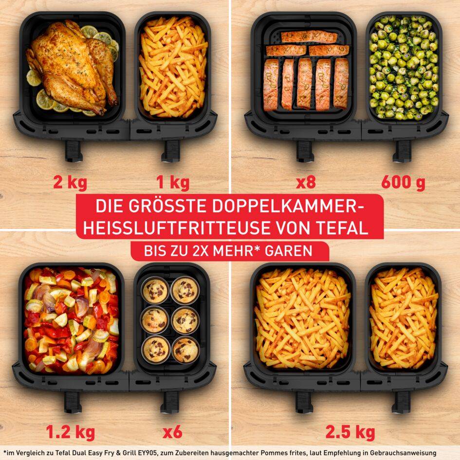 Dual Easy Fry XXL 11L Heißluftfritteuse EY9428