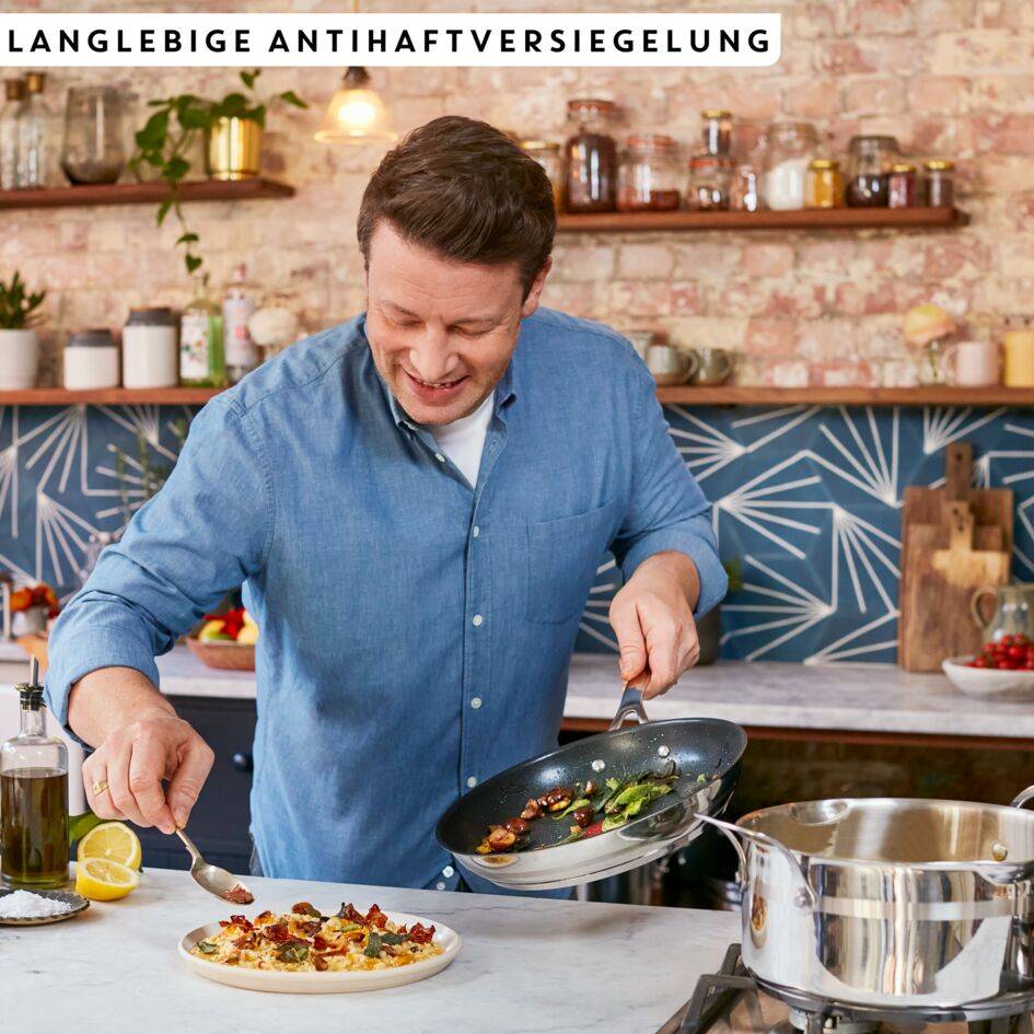 Jamie Oliver Cook Smart Pfanne 28cm, Edelstahl, E31006