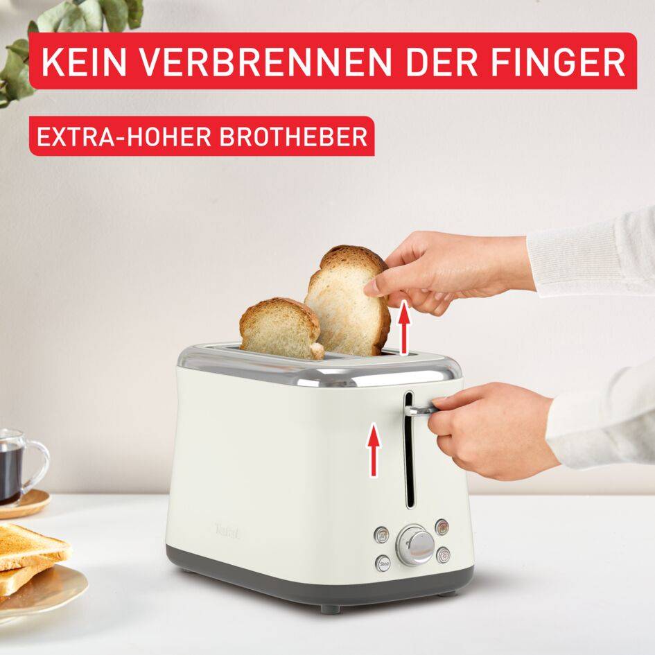 Collection, Doppelschlitztoaster, Retro-Edelstahl, 8 Bräunungsstufen
