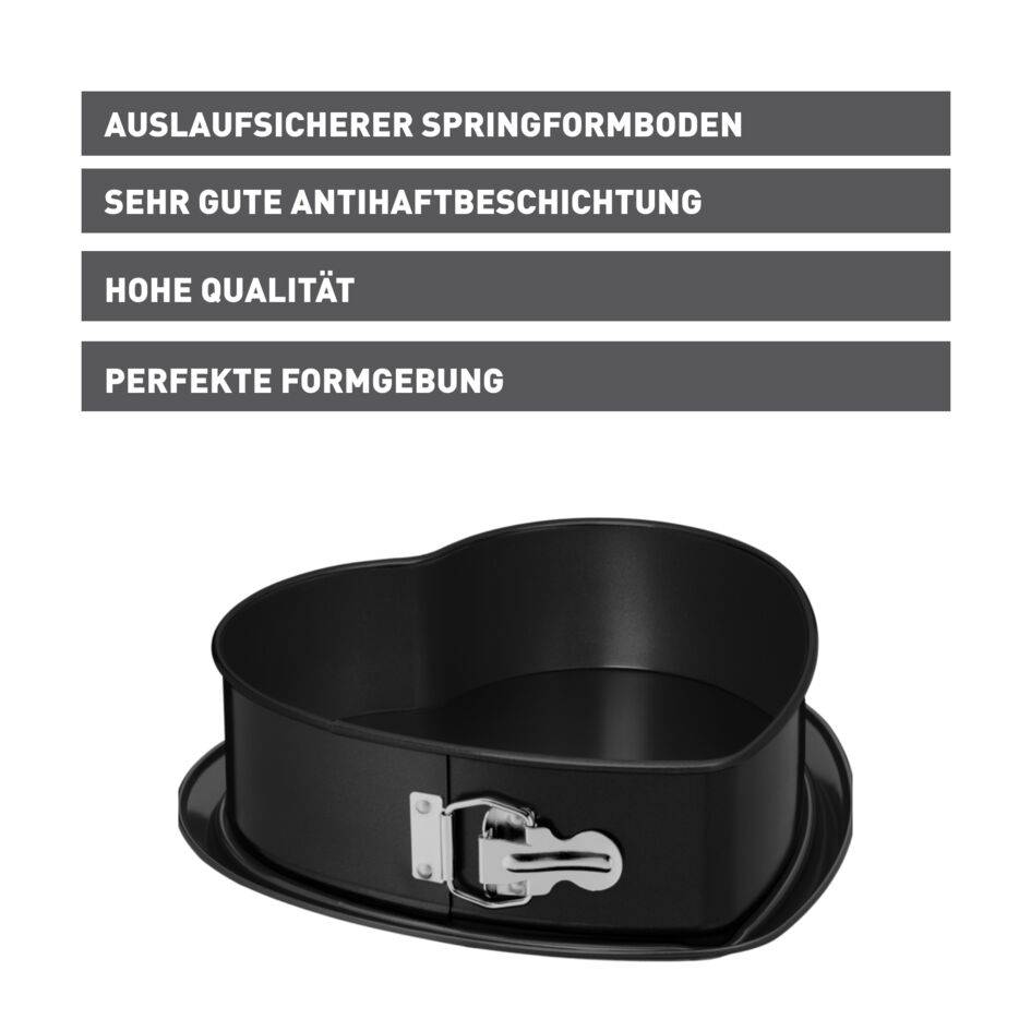 KAISER Inspiration Springform Herzkuchen, 25 x 26 x 7 cm