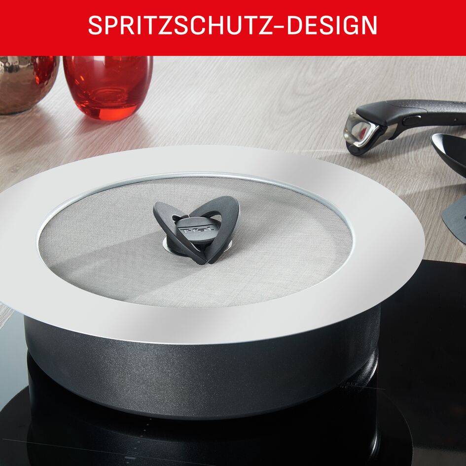 INGENIO Antispritzdeckel aus Edelstahl, 24-30&nbsp;cm, L98799