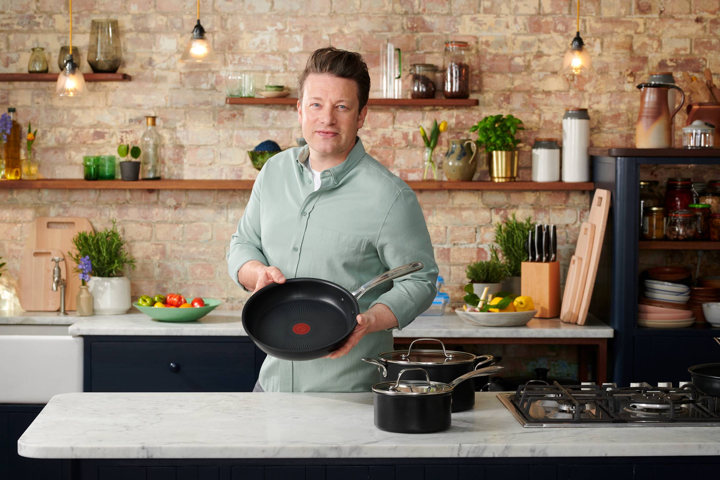 Jamie Oliver by Tefal Home Cook Alu-Servierpfanne 30cm, E01475