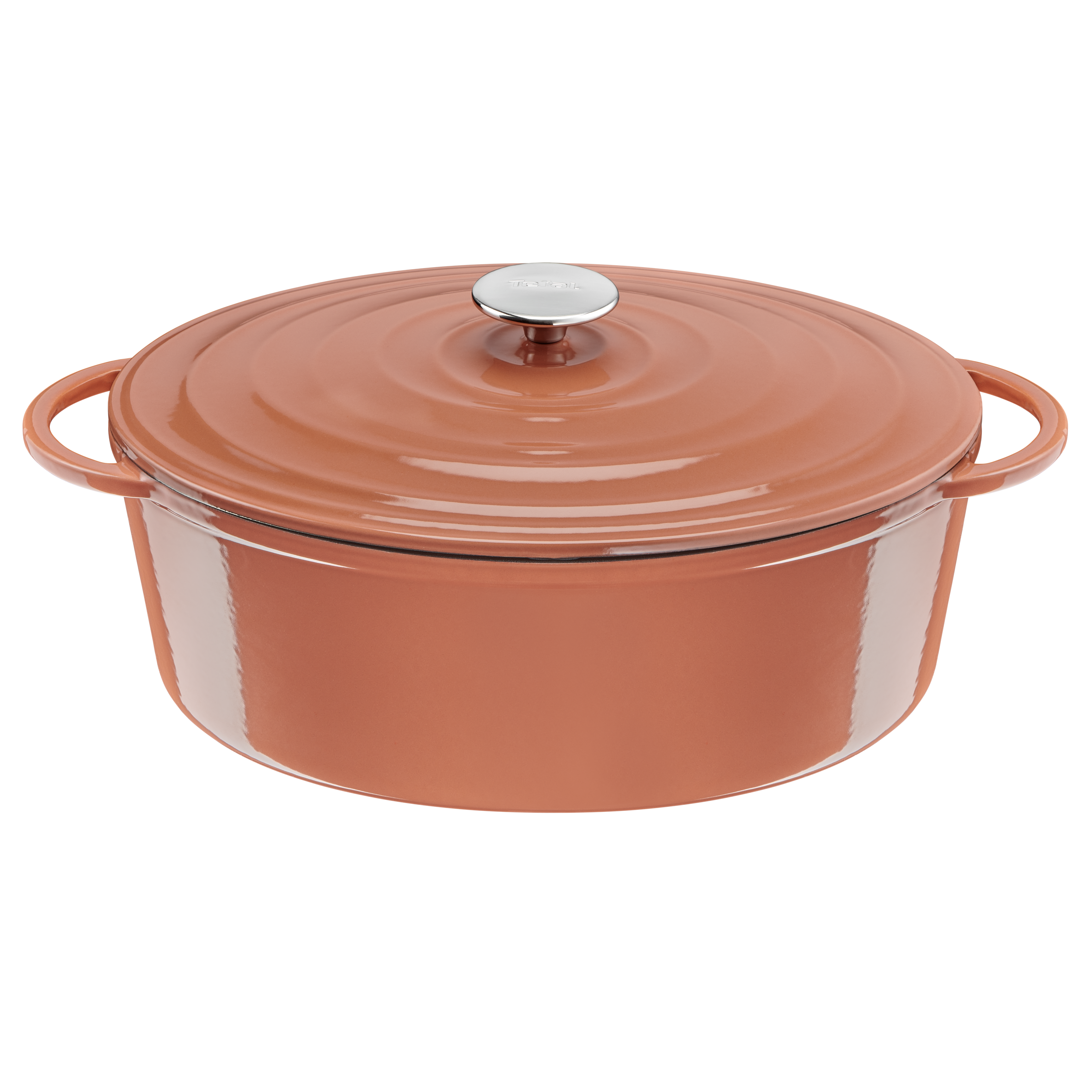 Lov Gusseisen Ovaler Bräter 34 cm terracotta orange E26006