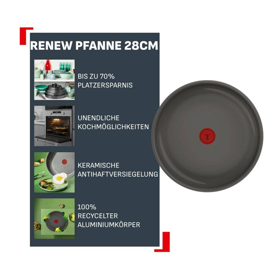 Ingenio Renew Pfanne 28cm (ohne Griff), P20006