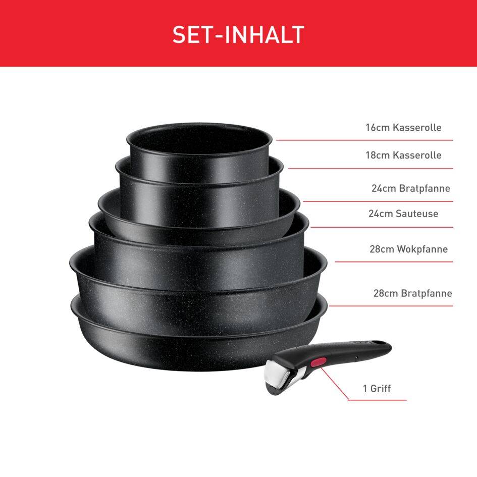 Ingenio Black Stone 7-teiliges Set L39987