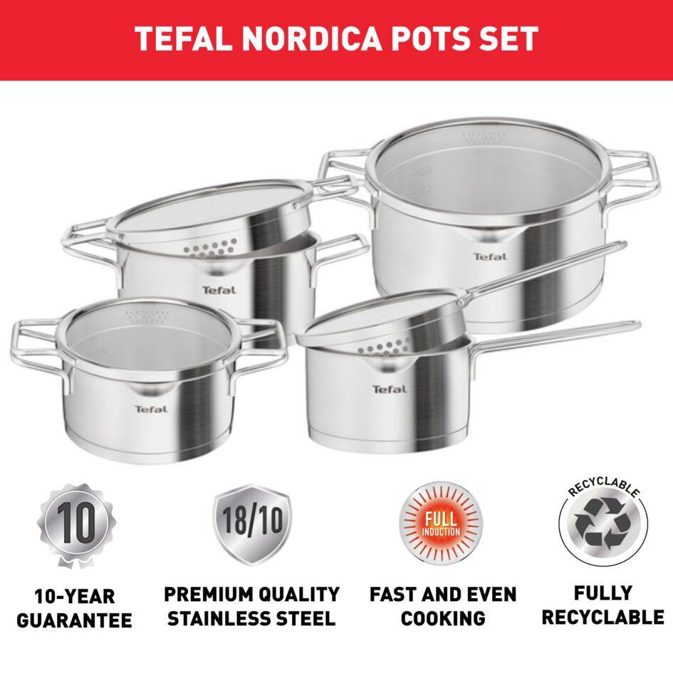 Nordica 8-teiliges Kochgeschirr-Set H852S8