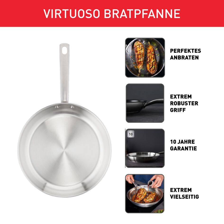 Virtuoso Pfanne unversiegelt 24cm E49204