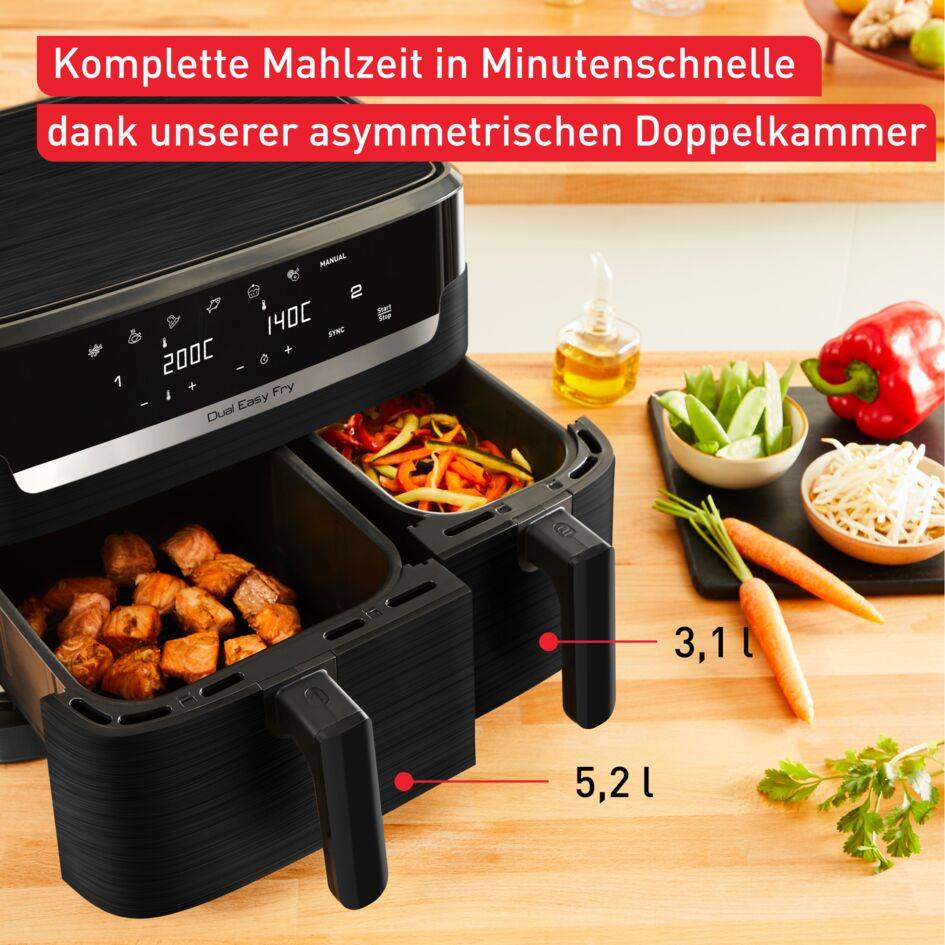 Dual Easy Fry Essential Heißluftfritteuse EY901N