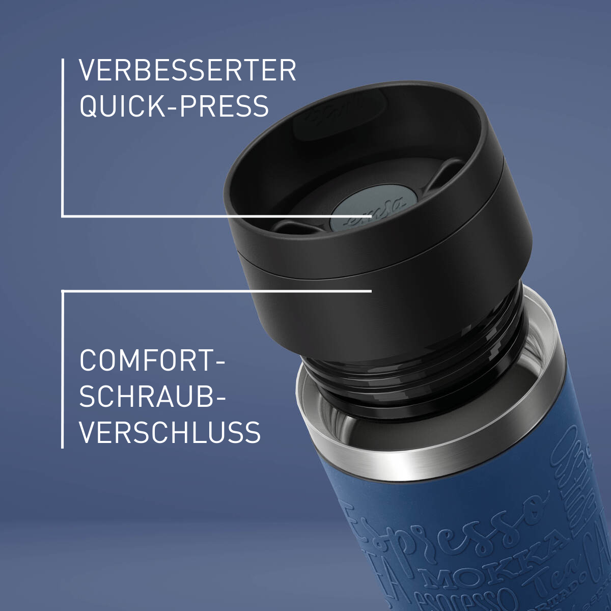 TRAVEL MUG CLASSIC ISOLIERBECHER 0,5L DUNKELBLAU N20221