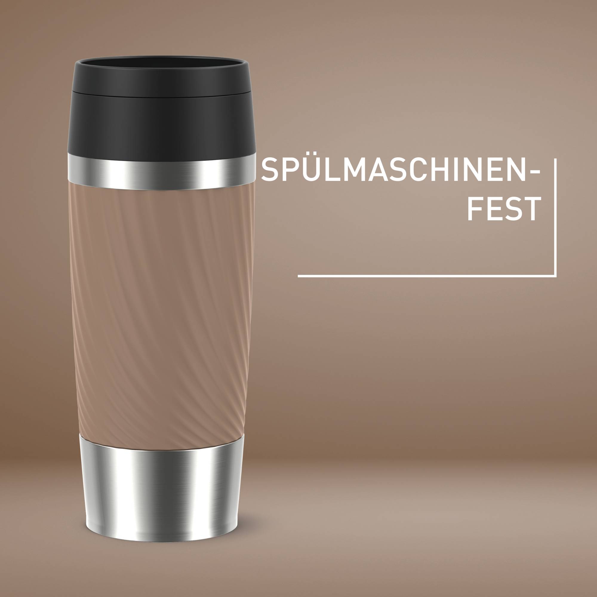 TRAVEL MUG CLASSIC TWIST ISOLIERBECHER 0,36L BRAUN N20253