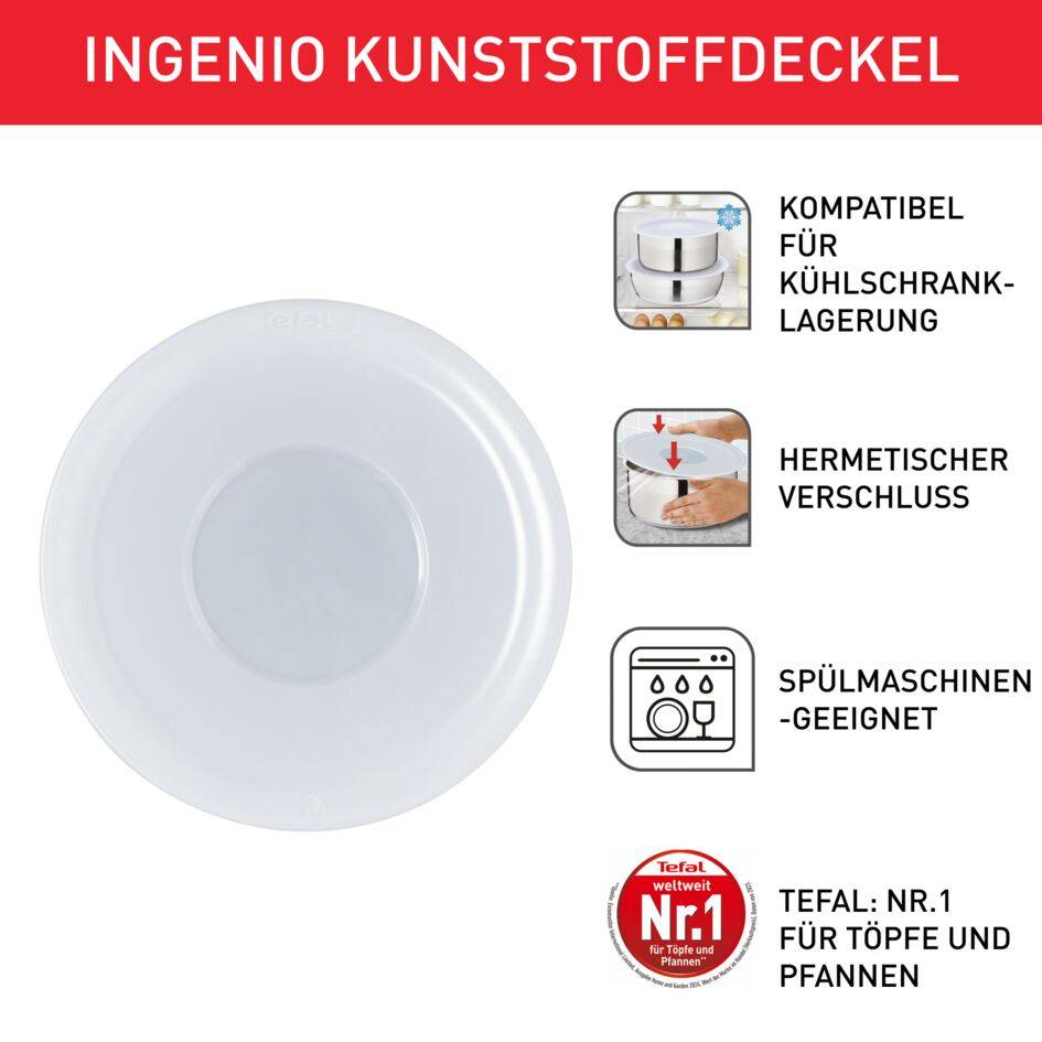 Ingenio Kunststoffdeckel 3-teiliges Set, L98490