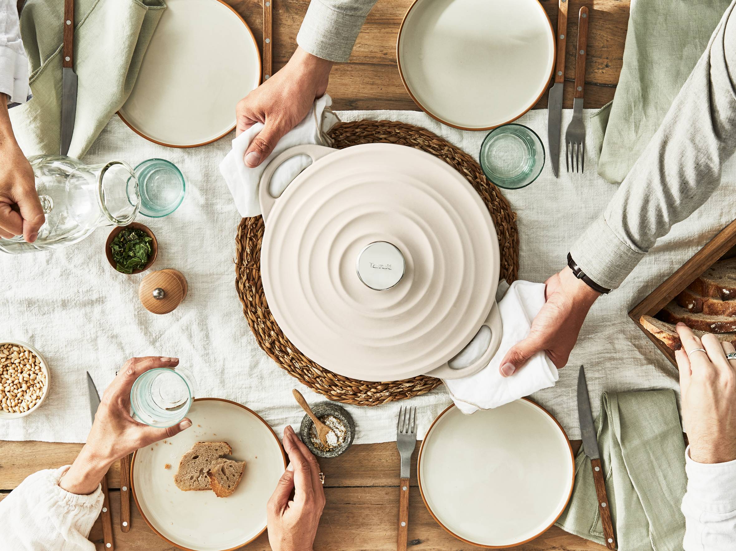 Lov Gusseisen Servierpfanne beige 28cm, E25972