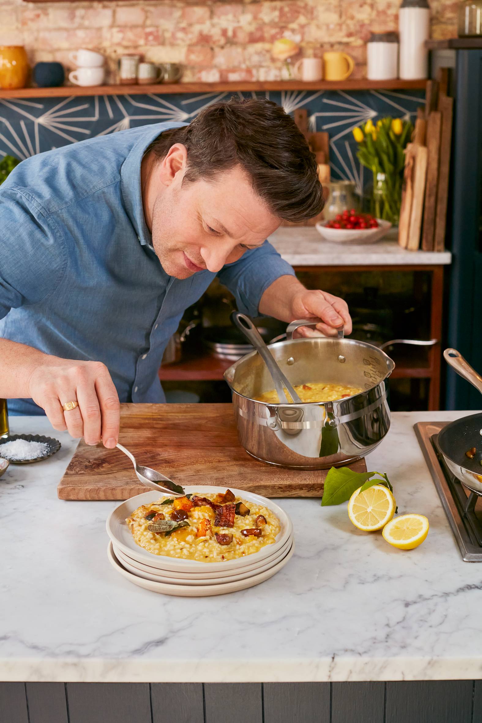 Jamie Oliver by Tefal Cook' Smart Edelstahl-Wokpfanne 28cm E31019