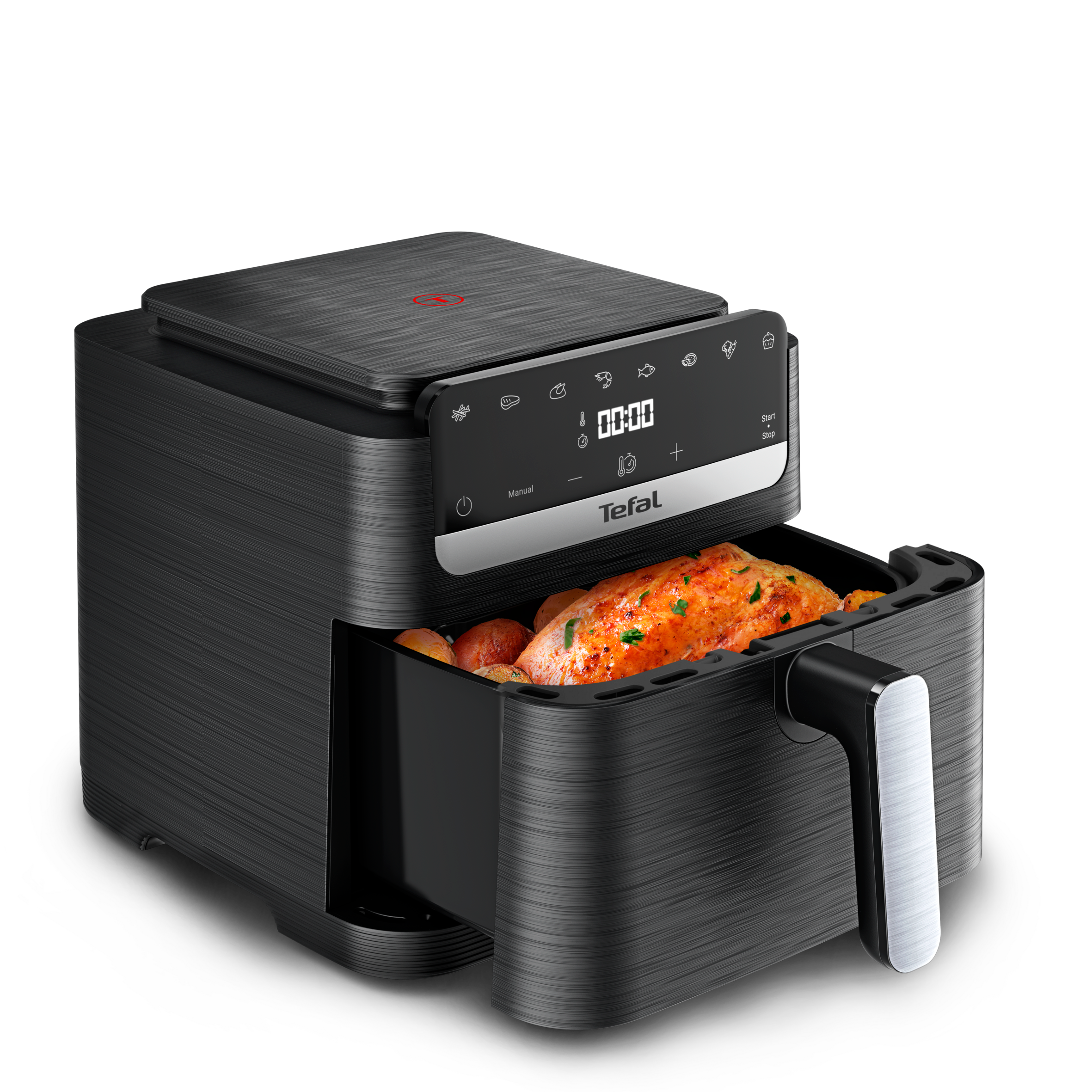 Easy Fry Mega Compact, Heißluftfritteuse, XL 7,5 L Füllmenge, XS-Größe