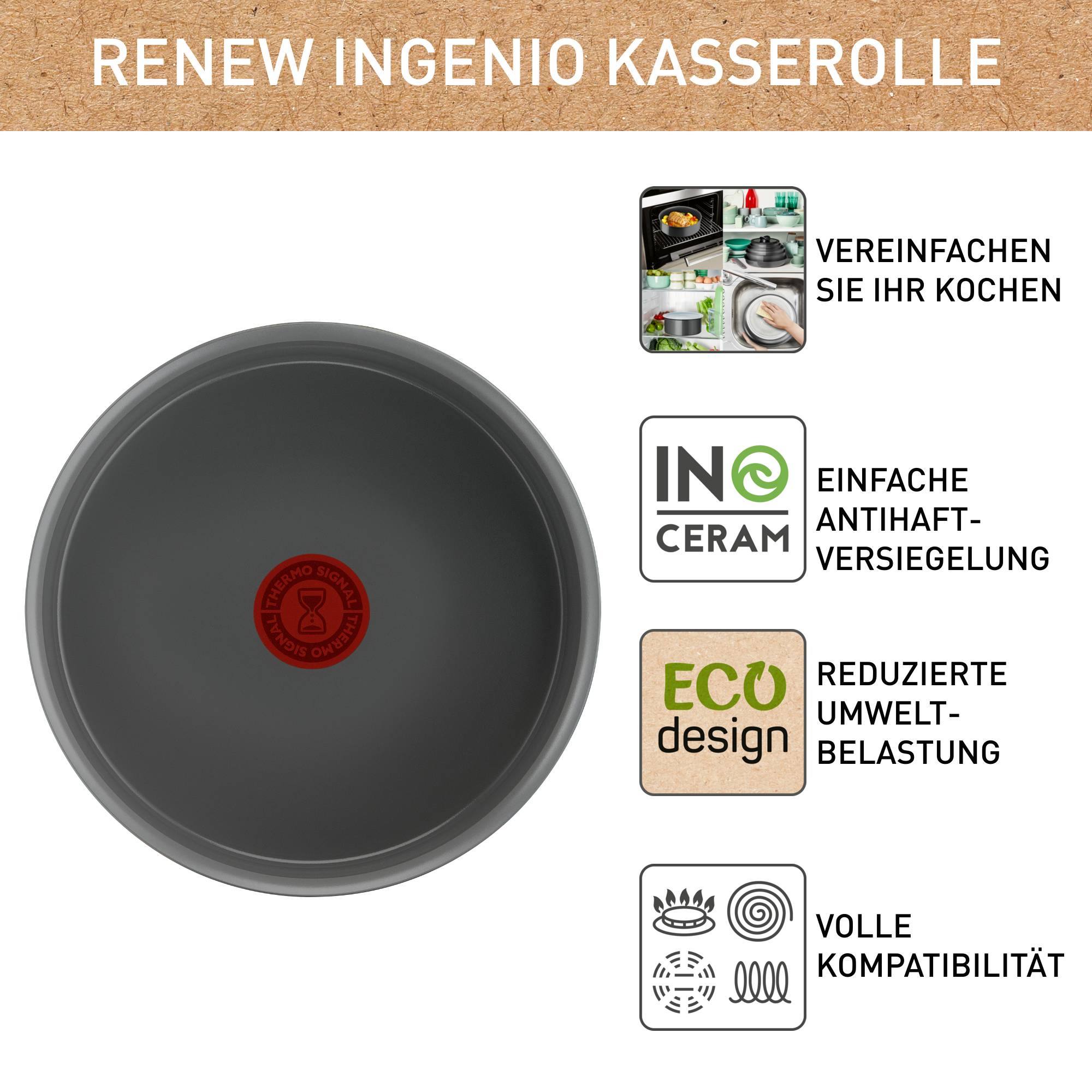 Ingenio Renew Kasserolle 18cm, L26029