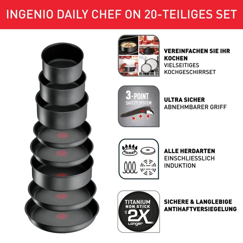 Ingenio Daily Chef On 20-teiliges Set L76194
