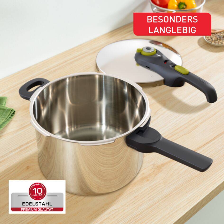 Secure Neo 6L, Schnellkochtopf, für 4–6 Personen, schnelle Ergebnisse, 2 Kochprogramme, P25307