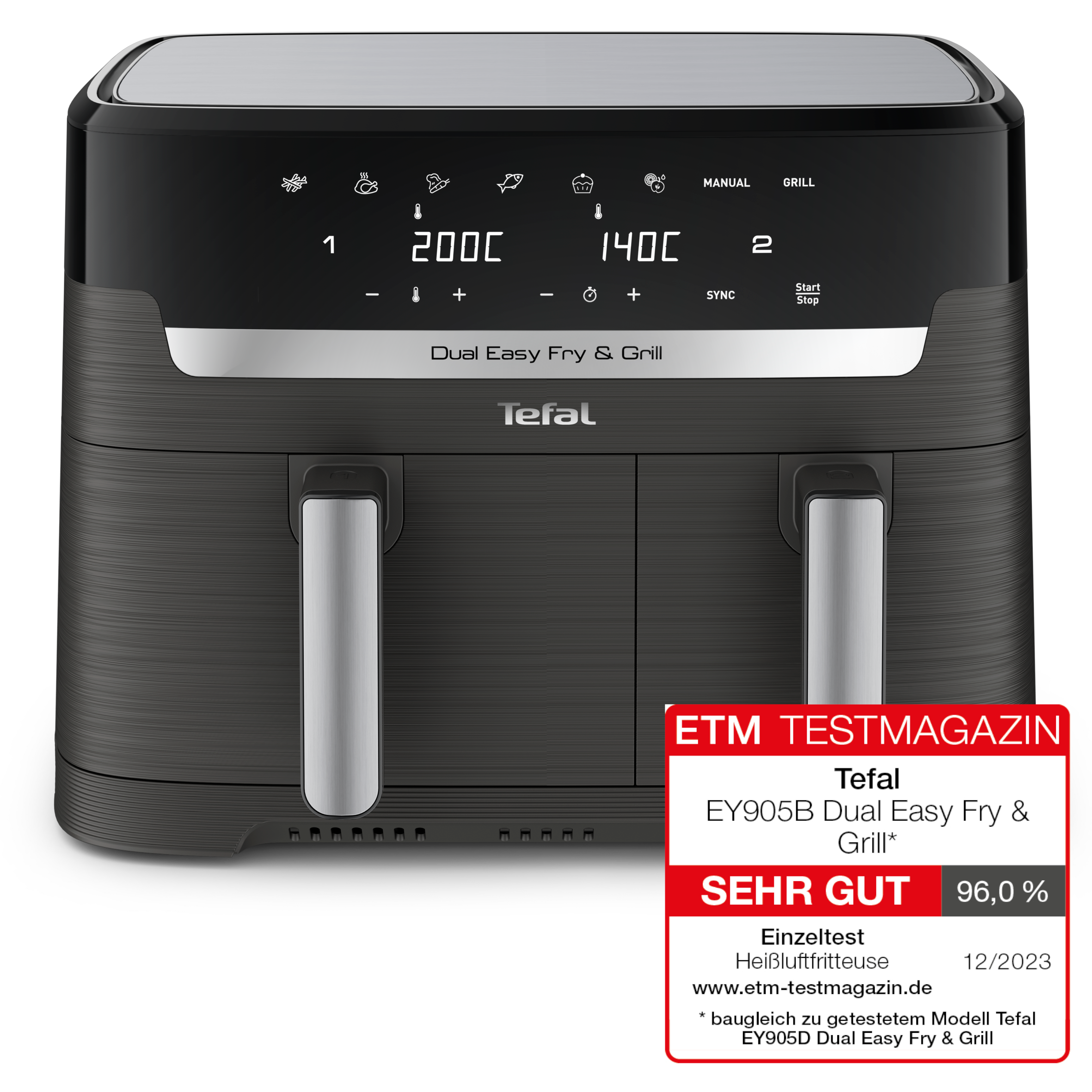 Dual Easy Fry & Grill 8,3 L Heißluftfritteuse EY905B