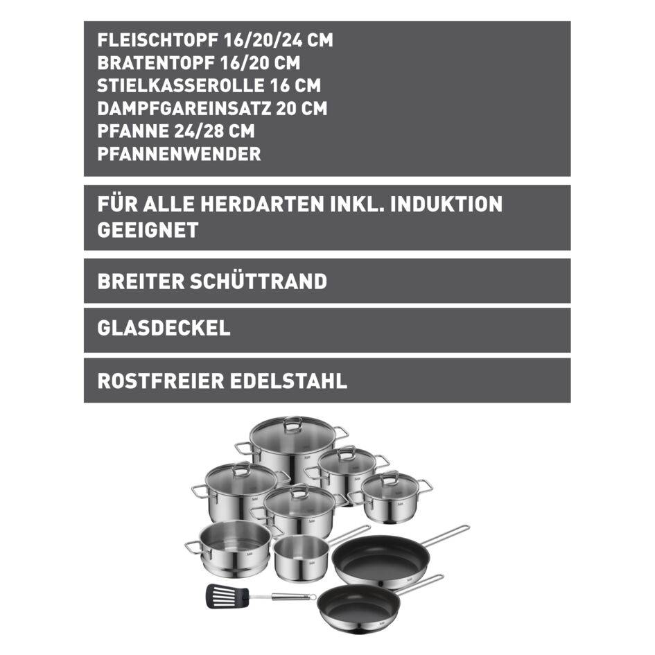 Silit Alicante Kochgeschirr-Set, 10-teilig