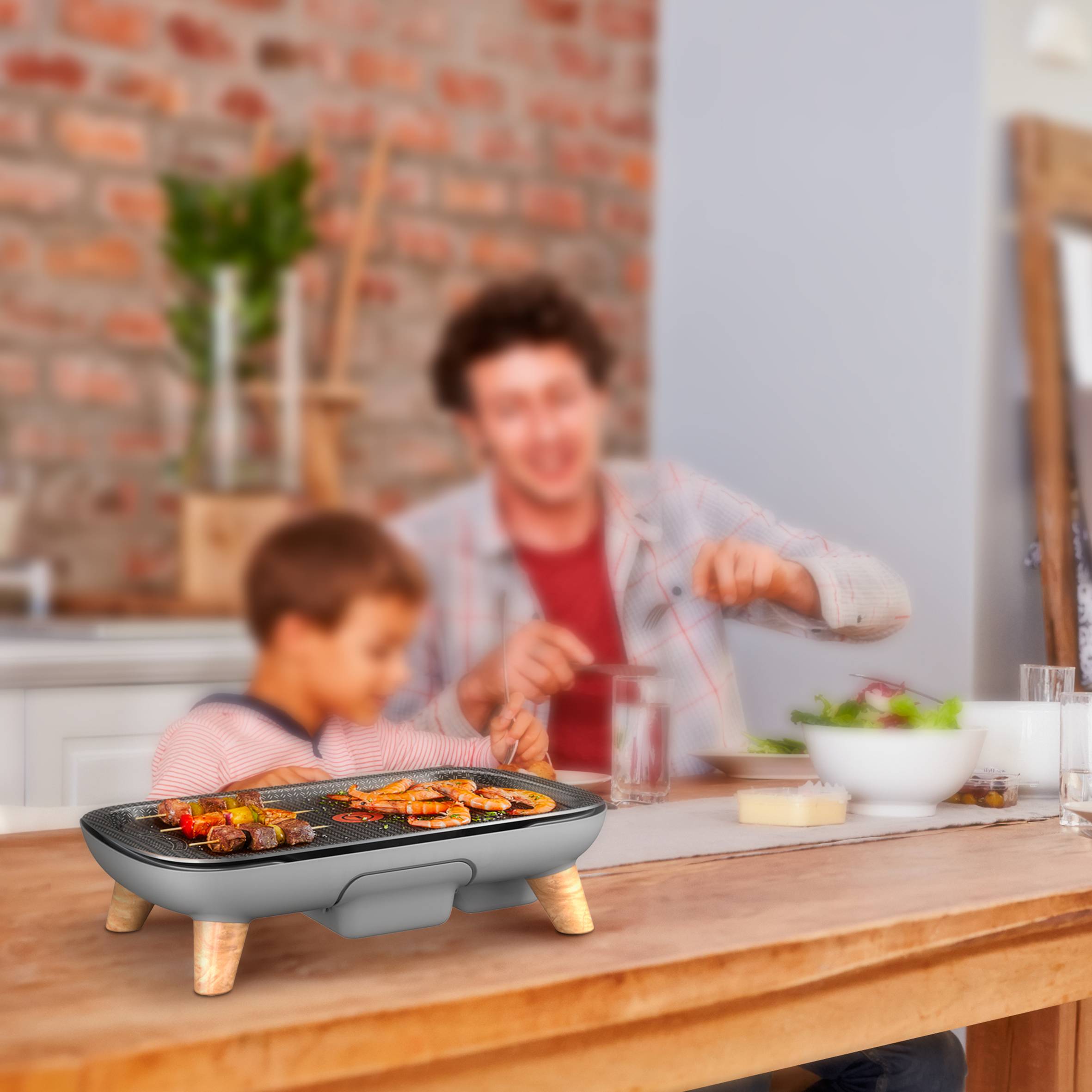 Plancha Des Saveurs Gourmet Elektrogrill CB658P 