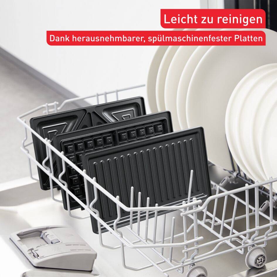 UltraCompact 3in1 Sandwichmaker, Waffeleisen & Panini-Toaster SW383D