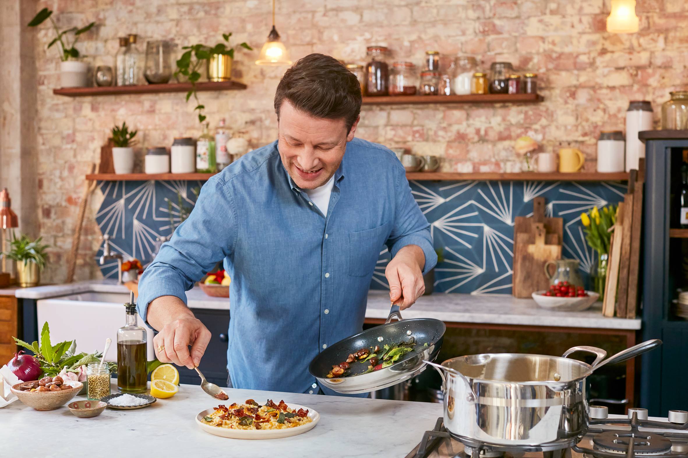 Jamie Oliver Cook Smart Pfanne 20cm, Edelstahl, E31002