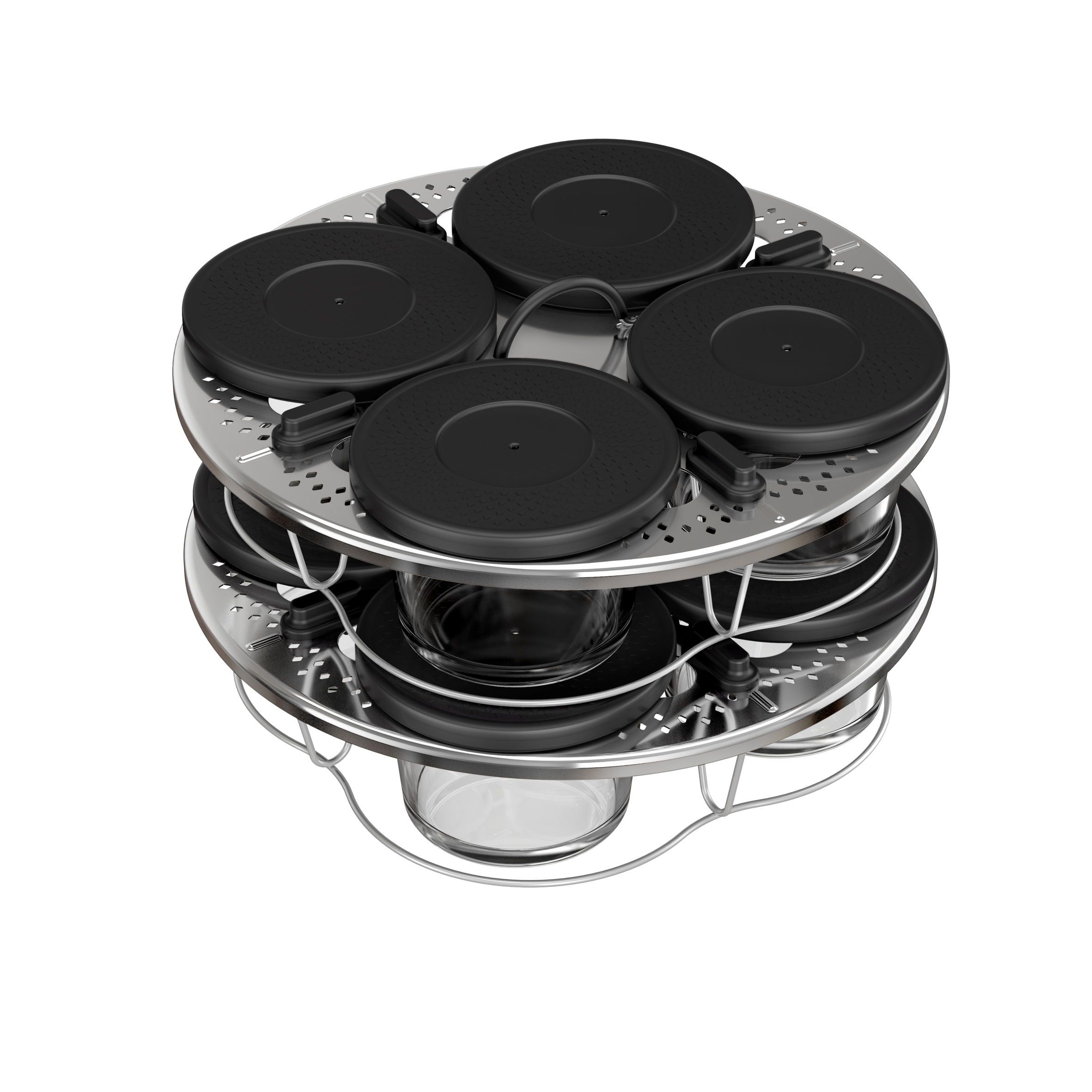 Set mit 8 Gläsern, Zubehör für multifunktionales Küchengerät Cookeo, einfache Handhabung XA6140E2