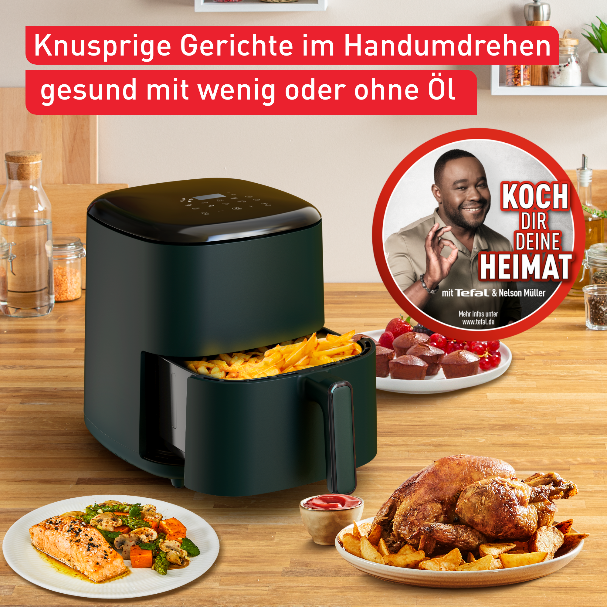 Easy Fry Max 5L Forest Heißluftfritteuse EY2453