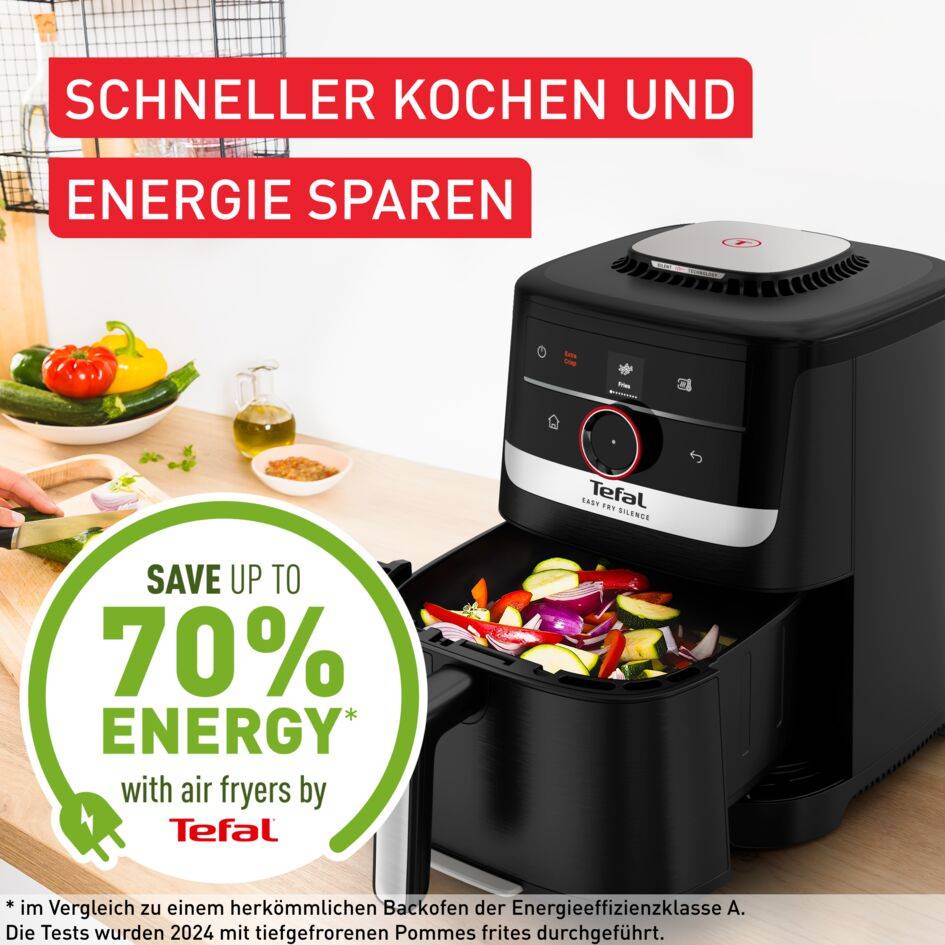 Easy Fry Smart & Silence, Heißluftfritteuse 5L, EY5728