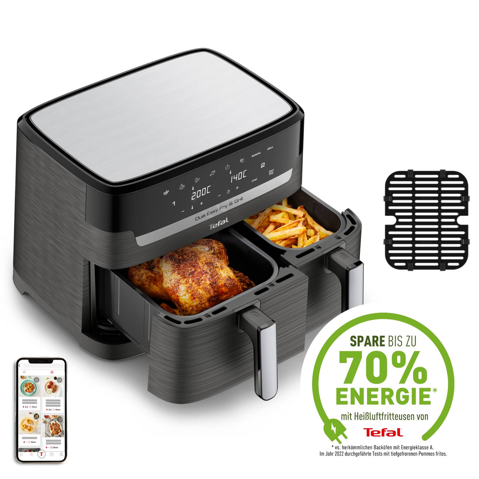 Dual Easy Fry & Grill 8,3 L Heißluftfritteuse EY905B