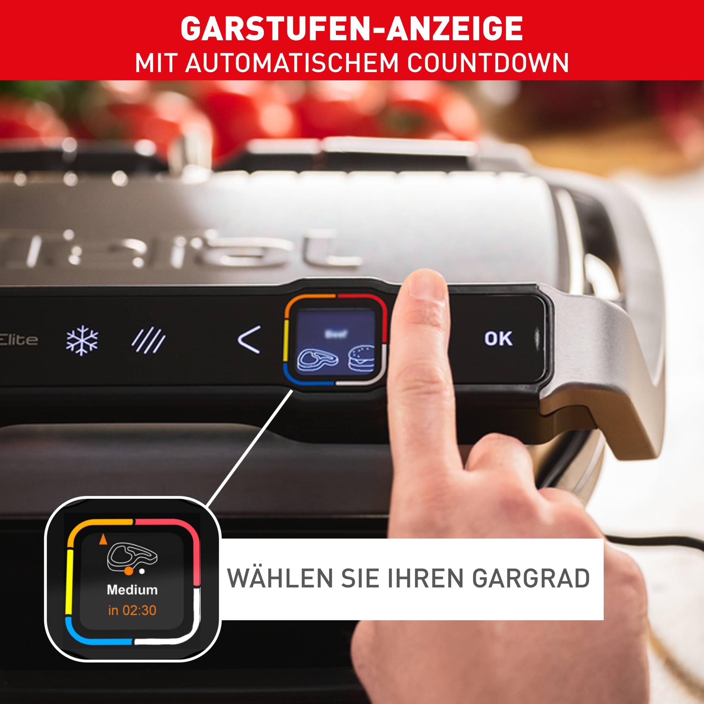 OptiGrill Elite XL Kontaktgrill GC760D