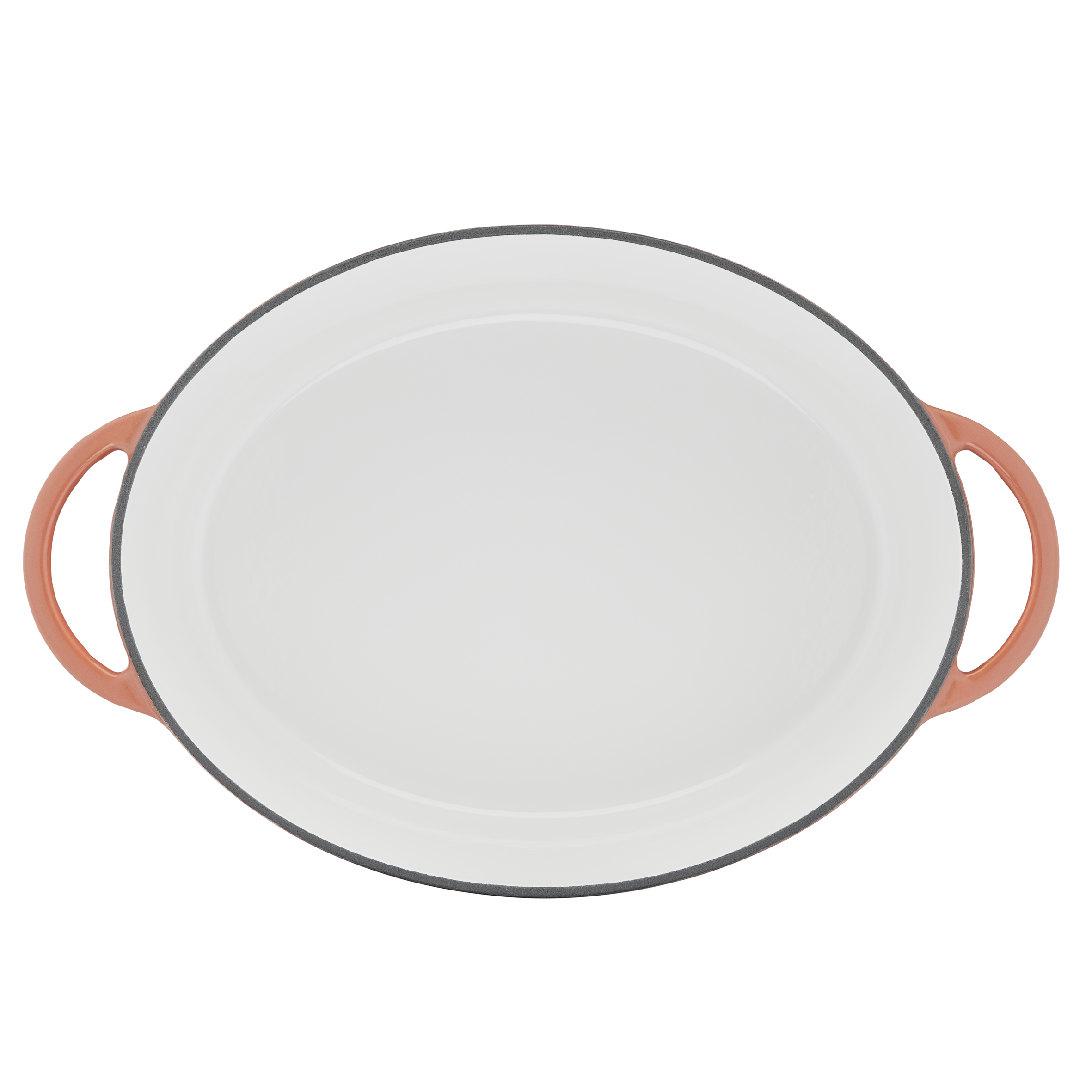 Lov Gusseisen Ovaler Bräter 34 cm terracotta orange E26006