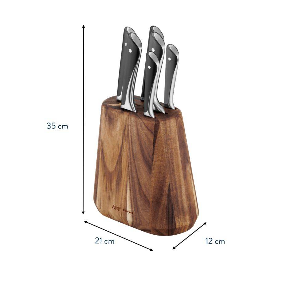 Jamie Oliver by Tefal 7 tlg. Messerblock K267S6 