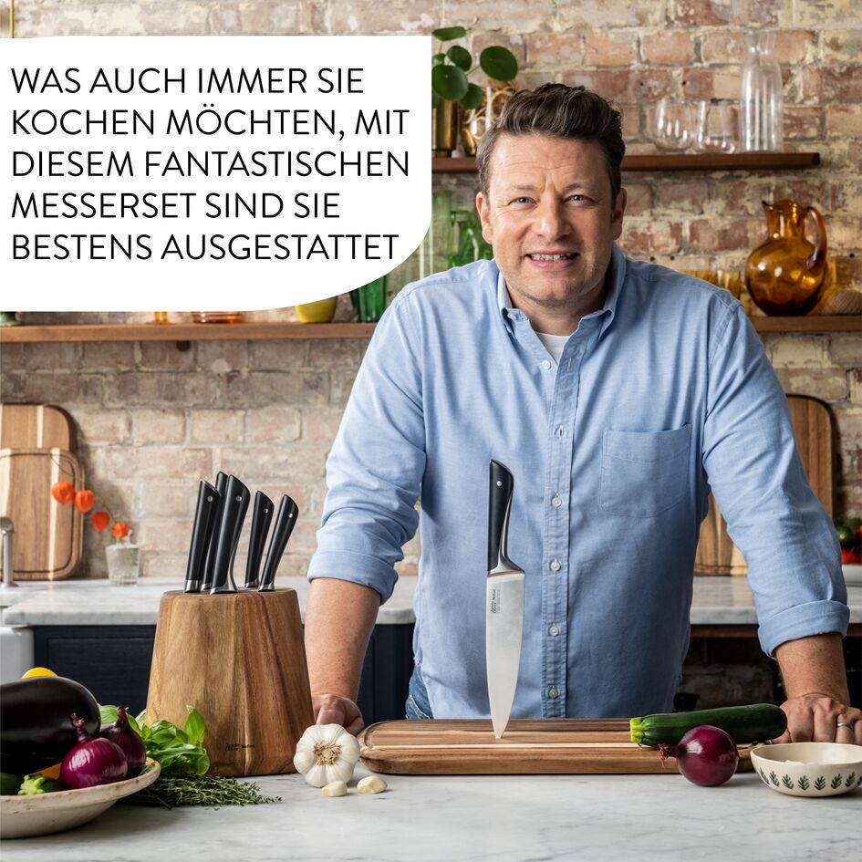 Jamie Oliver by Tefal 7 tlg. Messerblock K267S6