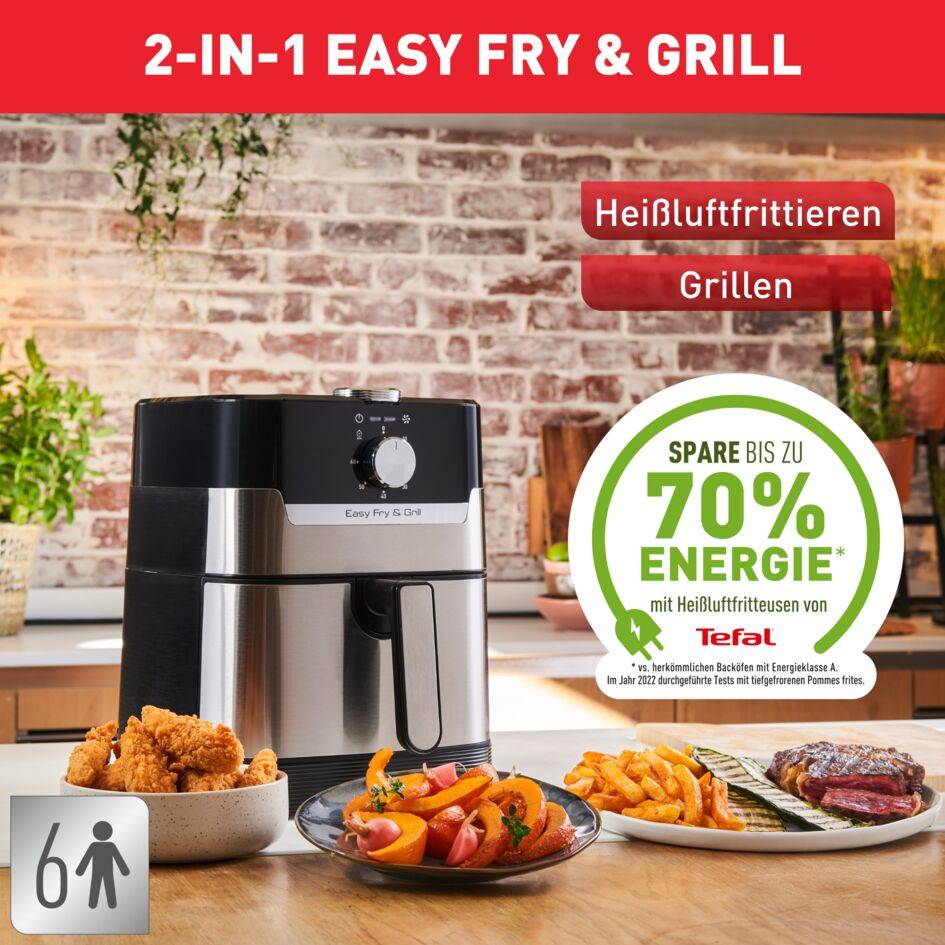 Easy Fry & Grill Classic+ Heißluftfritteuse EY501D