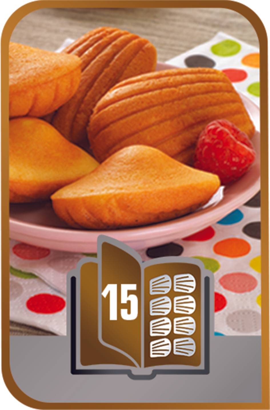 Mini-Madeleine-Set mit 2 Blechen Snack Collection XA801512
