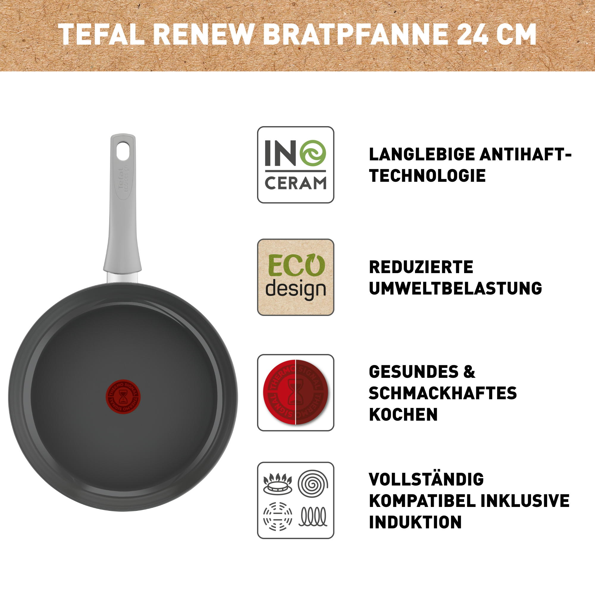 Renew On Keramik-Pfanne 24cm C42704