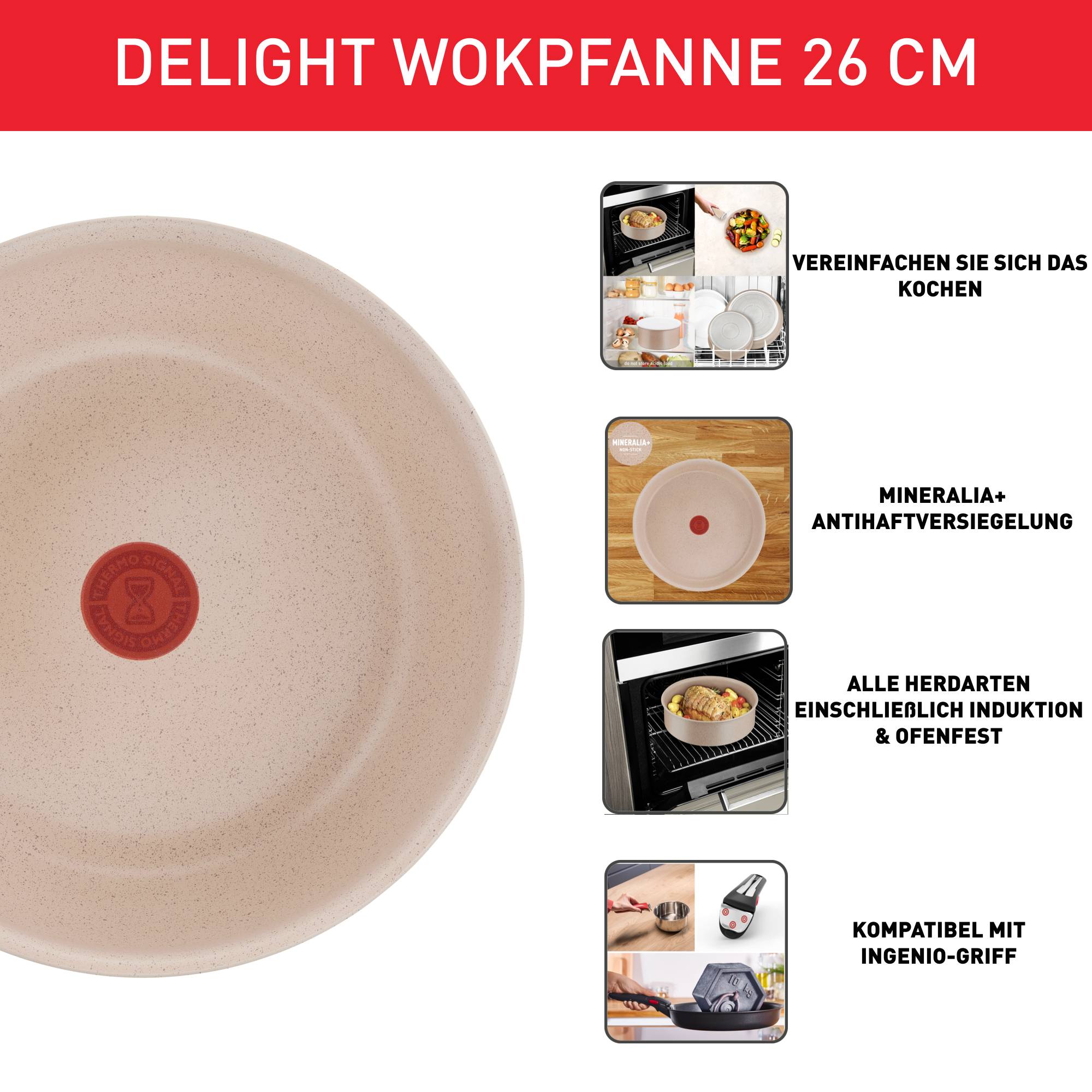 Ingenio Delight Wokpan 26 cm (ohne Griff) L7837702