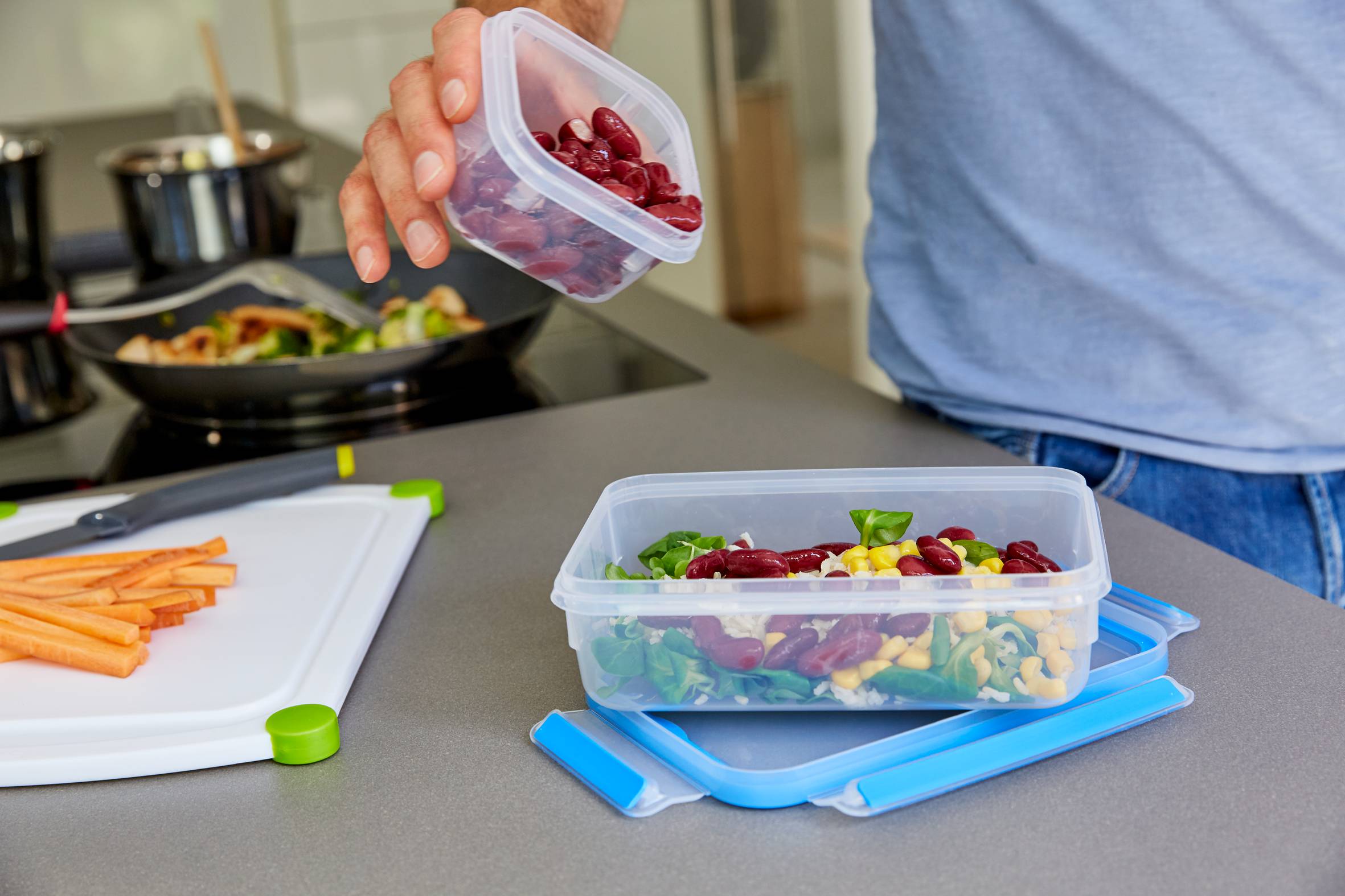 CLIP & CLOSE FRISCHHALTEDOSEN 5-teiliges SET 0,8L N10307