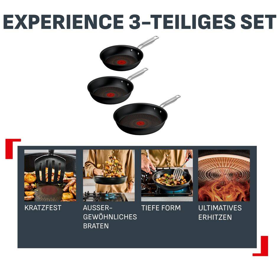 Experience Unbreakable 3-teiliges Pfannen-Set, FusionCore Versiegelung, G33491