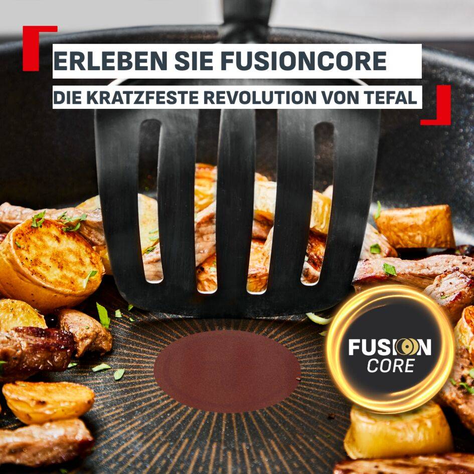 Experience Wokpfanne 28 cm, FusionCore Antihaftversiegelung, induktionsgeeignet, 4-5 Portionen