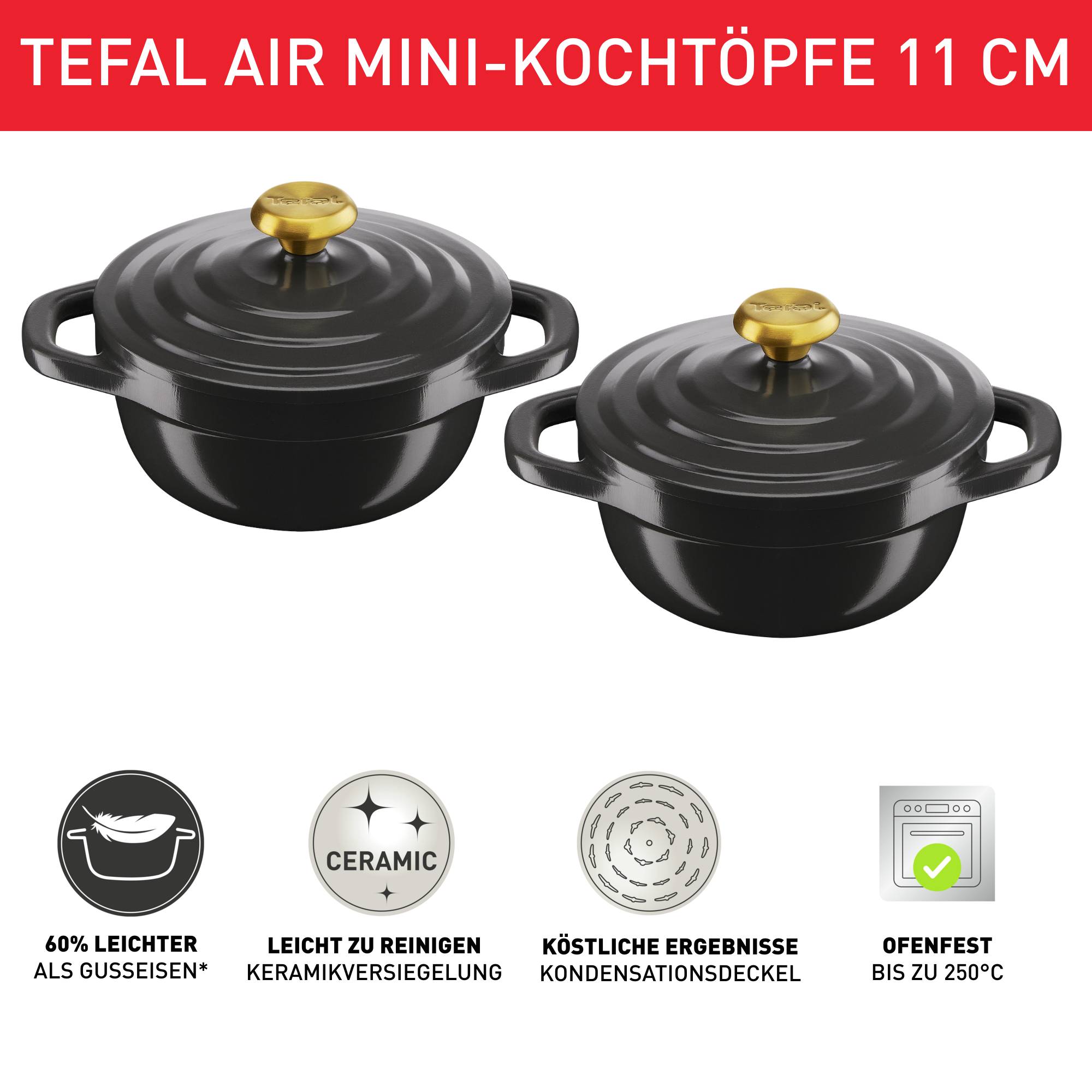 Air Kochtopf Set 2tlg. 11/11cm E255S2