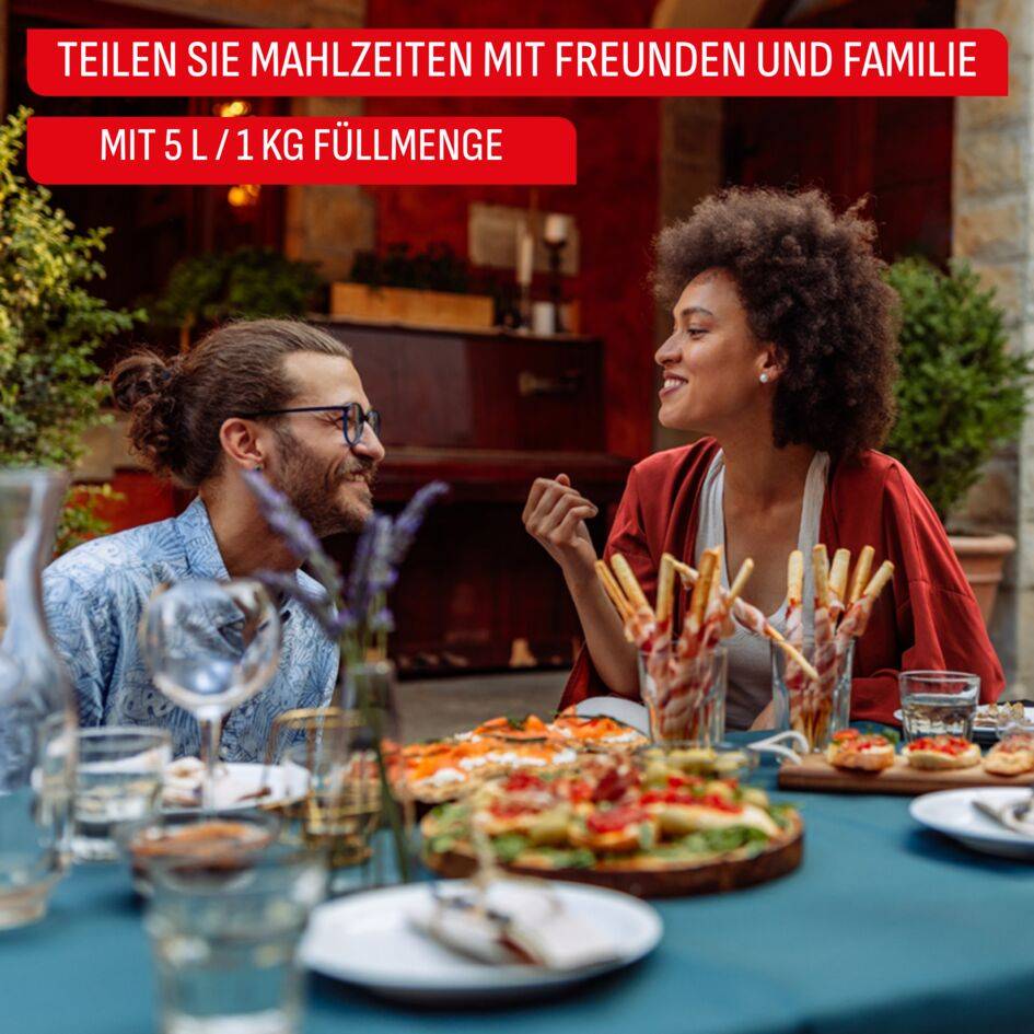 Easy Fry POP, Heißluftfritteuse, 5 L Füllmenge, 10 automatische Programme