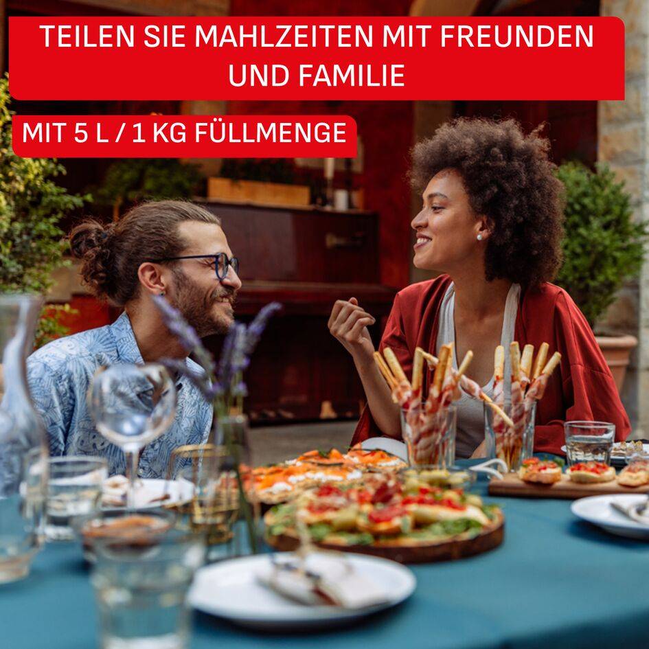 Easy Fry POP, Heißluftfritteuse, 5 L Füllmenge, 10 automatische Programme