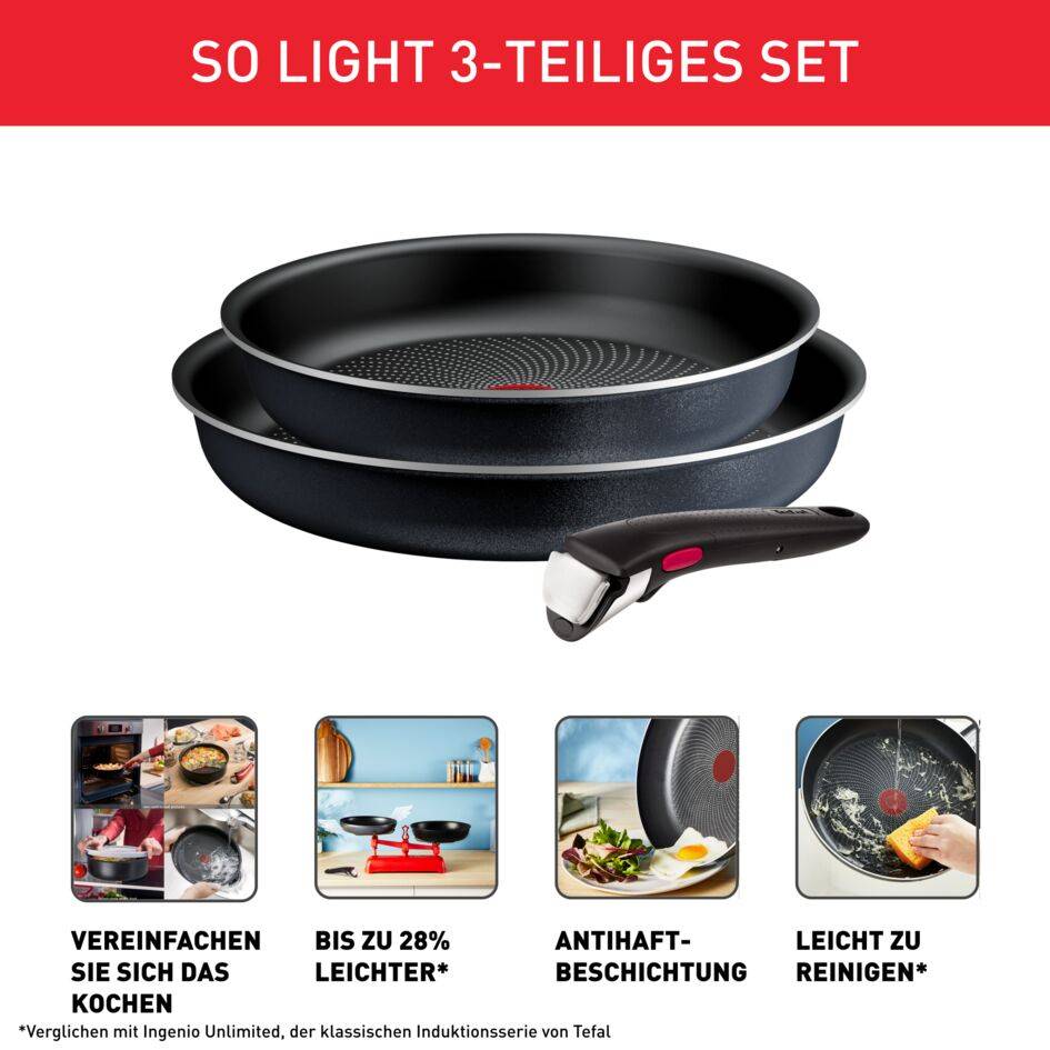 Ingenio So Light, 3-teiliges Kochgeschirr-Set L72391