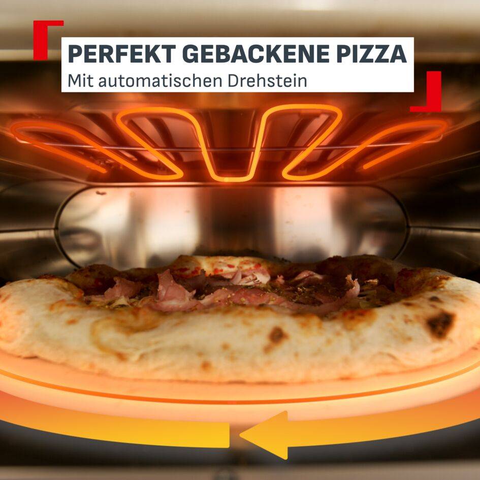 Pizza Pronto, elektrischer Pizzaofen für den Außenbereich, Pizza in Restaurantqualität
