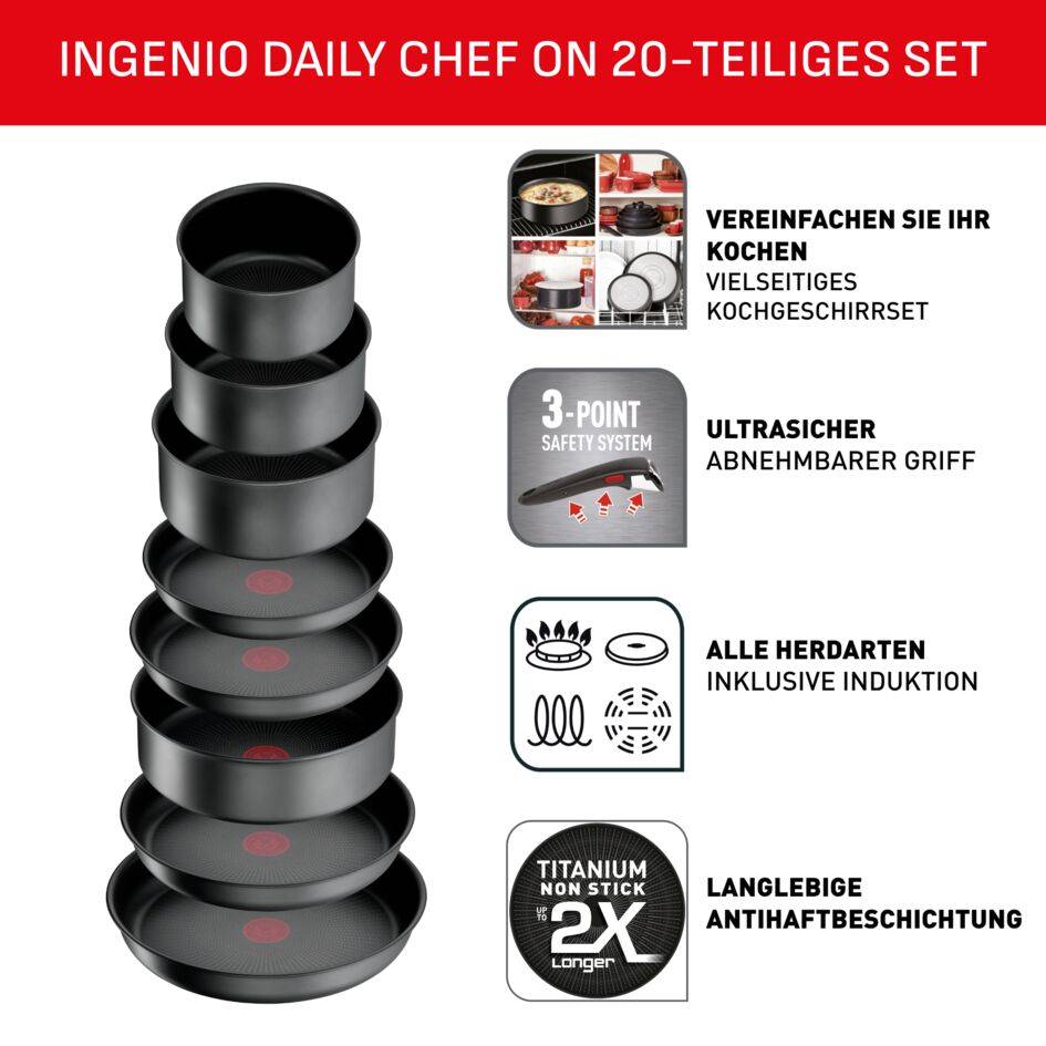 Ingenio Daily Chef On 20-teiliges Set L76194