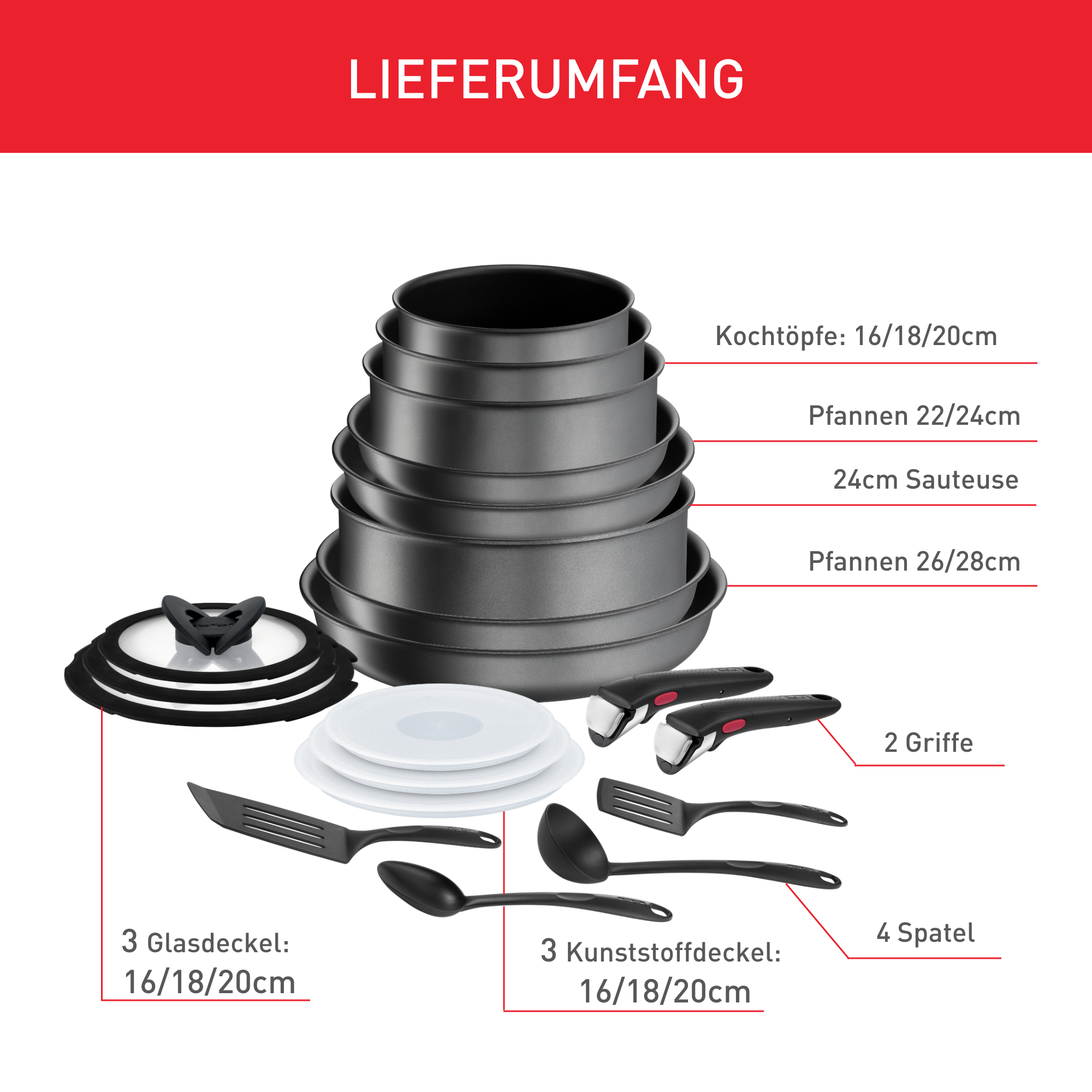 Ingenio Daily Chef On 20-teiliges Set L76194