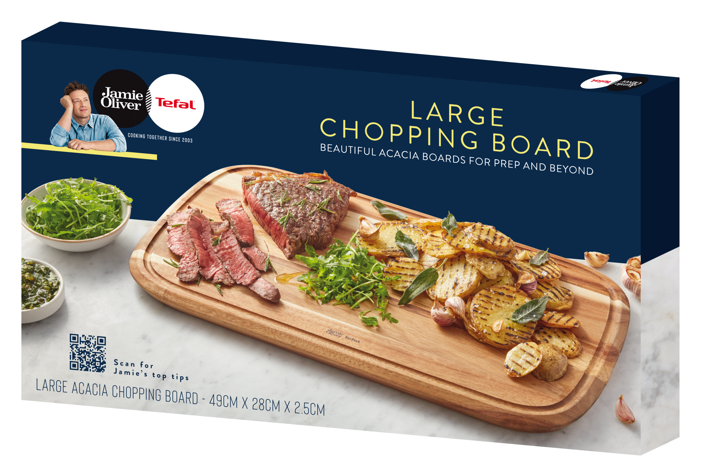 Jamie Oliver by Tefal Schneidebrett L aus Akazienholz K26810 